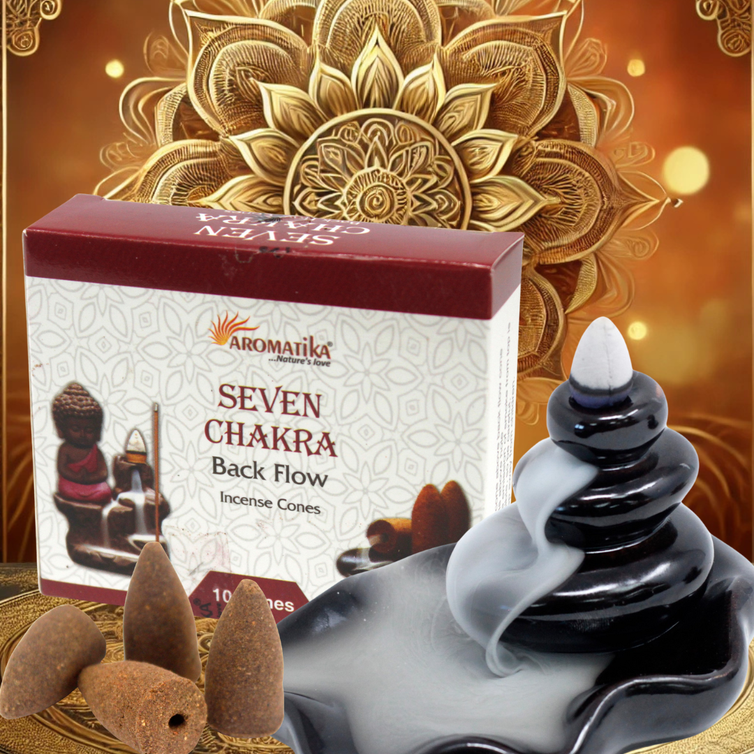 Aromatica Backflow Incense Cones - 7 Charkras