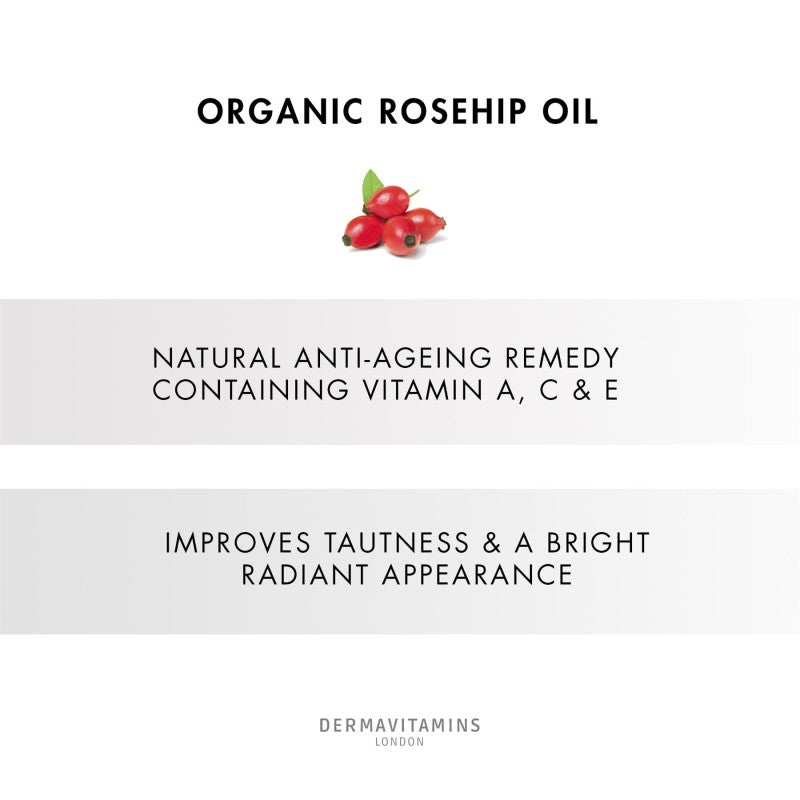 100% Organic Cold-Pressed Wild Rose Seed Oil – 10ml