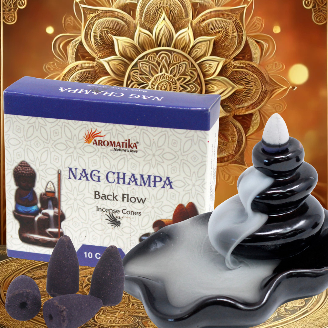 Aromatica Backflow Incense Cones - Nag Champa