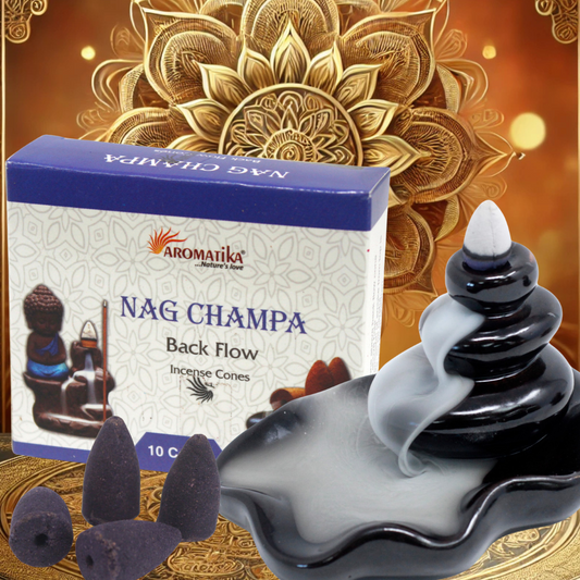 Aromatica Backflow Incense Cones - Nag Champa
