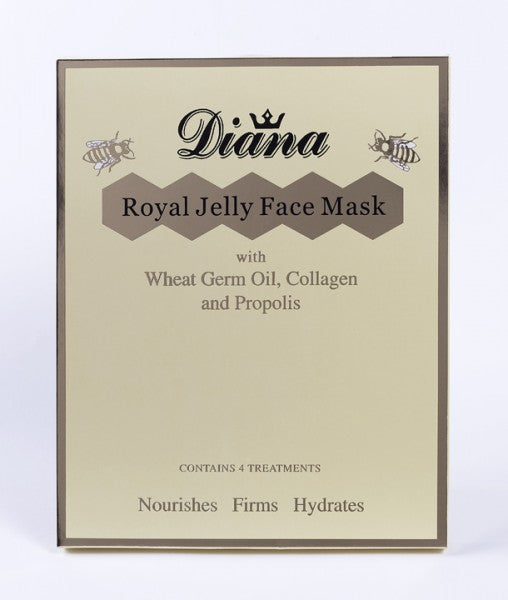 Diana Royal Jelly face mask - collagen face mask with gold - (4 Treatments)